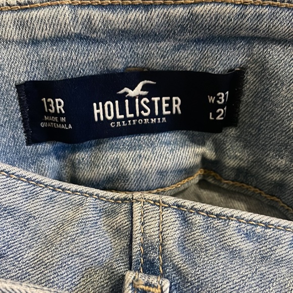 Hollister Ultra High Rise Mom Jeans Vintage Stretch Belted D-Ring Tapered-31 - Picture 8 of 13